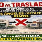 Ciudadanos de Pinto y Getafe se movilizan contra el traslado de las citaciones en sus centros de especialidades